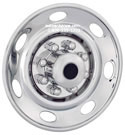 FORD STYLE E350 VAN AND FORD TRUCK STAINLESS STEEL WHEEL COVERS