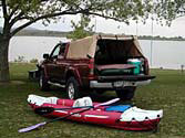 Softopper Retractable Canvas Truck Topper Camper Shell Tonneau Cover Truck Bed Cover