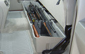 du-ha under the seat storage organizer and gun case for pickup trucks.