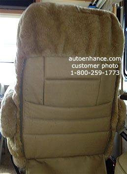 sheepskin rv motorhome seat
                    cover image 4