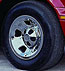 wheel skin or wheelskin wheel cover installed on a Ford pickup truck wheel.