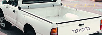 tonneau cover truck bed cover velcro hook and loop style in rolled up stored position