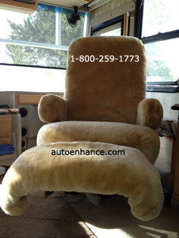 sheepskin rv motorhome seat
                    cover image 3